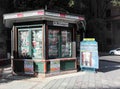 Newspaper stand in Italy