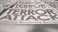 Newspaper Terrorism Press Run End Royalty Free Stock Photo