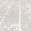 Newspaper with old vintage unreadable paper texture background Royalty Free Stock Photo