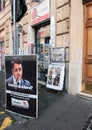 Newspapers and Magazine stand in Rome Royalty Free Stock Photo