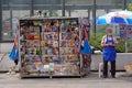 Newspapers magazines kiosk