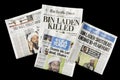 Newspapers, Osama bin Laden Dead, editorial Royalty Free Stock Photo