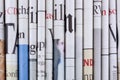 Newspapers, Pile of newspapers, stack of newspaper Royalty Free Stock Photo