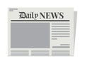 Daily Newspapers template. Isolated Vector Illustration