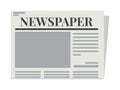 Newspapers template. Isolated Vector Illustration