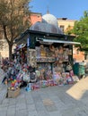 Newsstand along the street in Venice, Italy