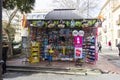 Newsstand, magazines and sweets on Plaza de los Bandos de Salamanca Royalty Free Stock Photo