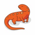 Newt Cartoon Salamander Animals Illustration