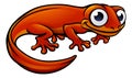 Newt or Salamander Cartoon Character Royalty Free Stock Photo