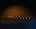 Beautiful Newtonian ball, object collision experiment