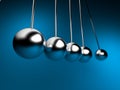 Newton cradle 3d ballancing Royalty Free Stock Photo