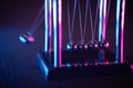 Newton cradle. Demonstrating gravity, action and reaction principle in physics. Royalty Free Stock Photo