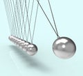 Newton Cradle Showing Energy And Gravity