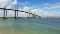 Newton Navarro bridge crossing the sea channel in Natal, Rio Grande do Norte, Brazil Royalty Free Stock Photo