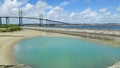 Newton Navarro bridge crossing the sea channel in Natal, Rio Grande do Norte, Brazil Royalty Free Stock Photo