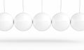 newton pendulum white. background Royalty Free Stock Photo