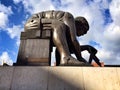 Isaac Newtons Statue at The British Library