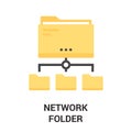 Newtwork folder icon Royalty Free Stock Photo