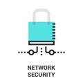 Newtwork security icon Royalty Free Stock Photo