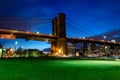 NewYork City skyline at Night, New York City, USA Royalty Free Stock Photo