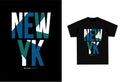 Newyork city typography graphic tee