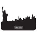 NewYork city view. Statue of Liberty Royalty Free Stock Photo