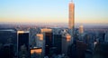 Newyork Sunset from Rockefeller Tower Royalty Free Stock Photo