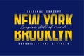 Newyork - typography vector design