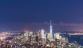 28-08-17,newyork,usa: new york skyscraper at night Royalty Free Stock Photo