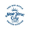 New York City, United States design template. Vector design template. Royalty Free Stock Photo