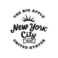 New York City, United States design template. Vector design template. Royalty Free Stock Photo