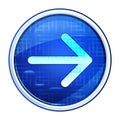 Next arrow icon futuristic blue round button vector illustration Royalty Free Stock Photo