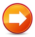 Next arrow icon special glassy orange round button