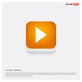 Next Arrow Icon Orange Abstract Web Button Royalty Free Stock Photo