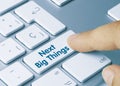 Next Big Things - Inscription on Blue Keyboard Key Royalty Free Stock Photo