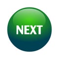 Next button vector.Green button next Royalty Free Stock Photo