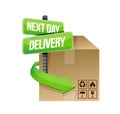 Next day delivery illustration design Royalty Free Stock Photo