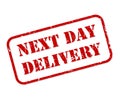 Next Day Delivery Rubber Stamp Vector Royalty Free Stock Photo