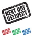 Next day delivery stamps Royalty Free Stock Photo