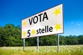 In the next elections save Italy, vote Movimento Cinque Stelle,