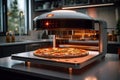 Next gen cooking gadget creates authentic pizza Futuristic culinary innovation