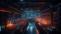 Revolutionizing Manufacturing: Futuristic Factory with Advanced HUID Interfaces and ChatGPT Algorithms
