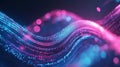 A next-generation cloud computing and blockchain infrastructure - A vibrant 3D polygonal illustration depicting the