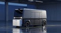 Next generation self driving logistics van concept Royalty Free Stock Photo