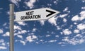 Next generation traffic sign Royalty Free Stock Photo