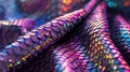 In the next image we see a closeup of a flexible yet durable material inspired by the overlapping scales of fish. design
