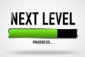 Next Level - progress bar illustration Royalty Free Stock Photo