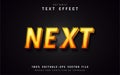 Next, an orange gradient text effect Royalty Free Stock Photo