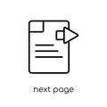 Next Page icon from User interface collection. Royalty Free Stock Photo
