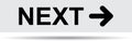 Next page icon web button black and white